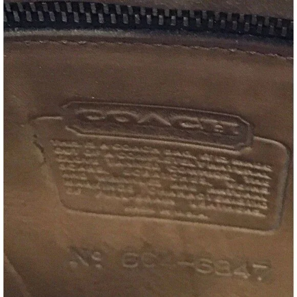 Vintage Coach Convertible Clutch English Tan Leather  USA Made 654-6847 - Picture 13 of 14